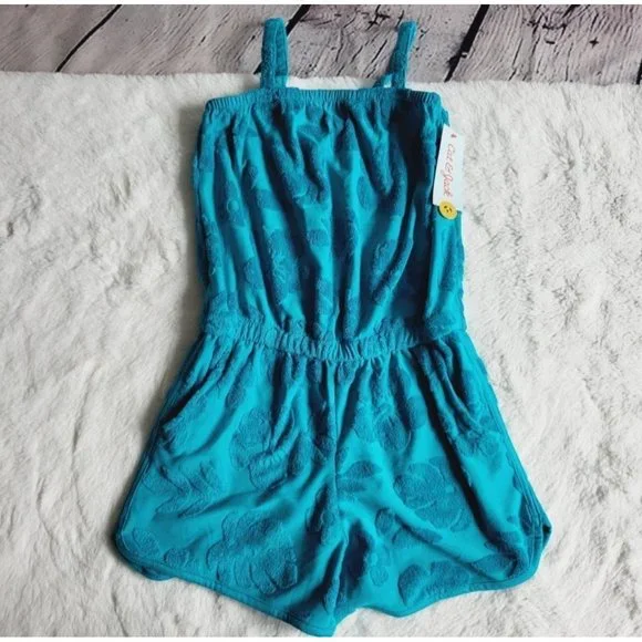 Cat & Jack Girls' Loop Terry Romper (medium) 3KIDV-AU - Picture 2 of 4